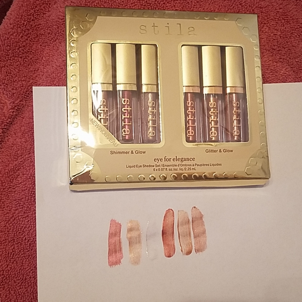 Liquid glitter eyeshadow set.  New!